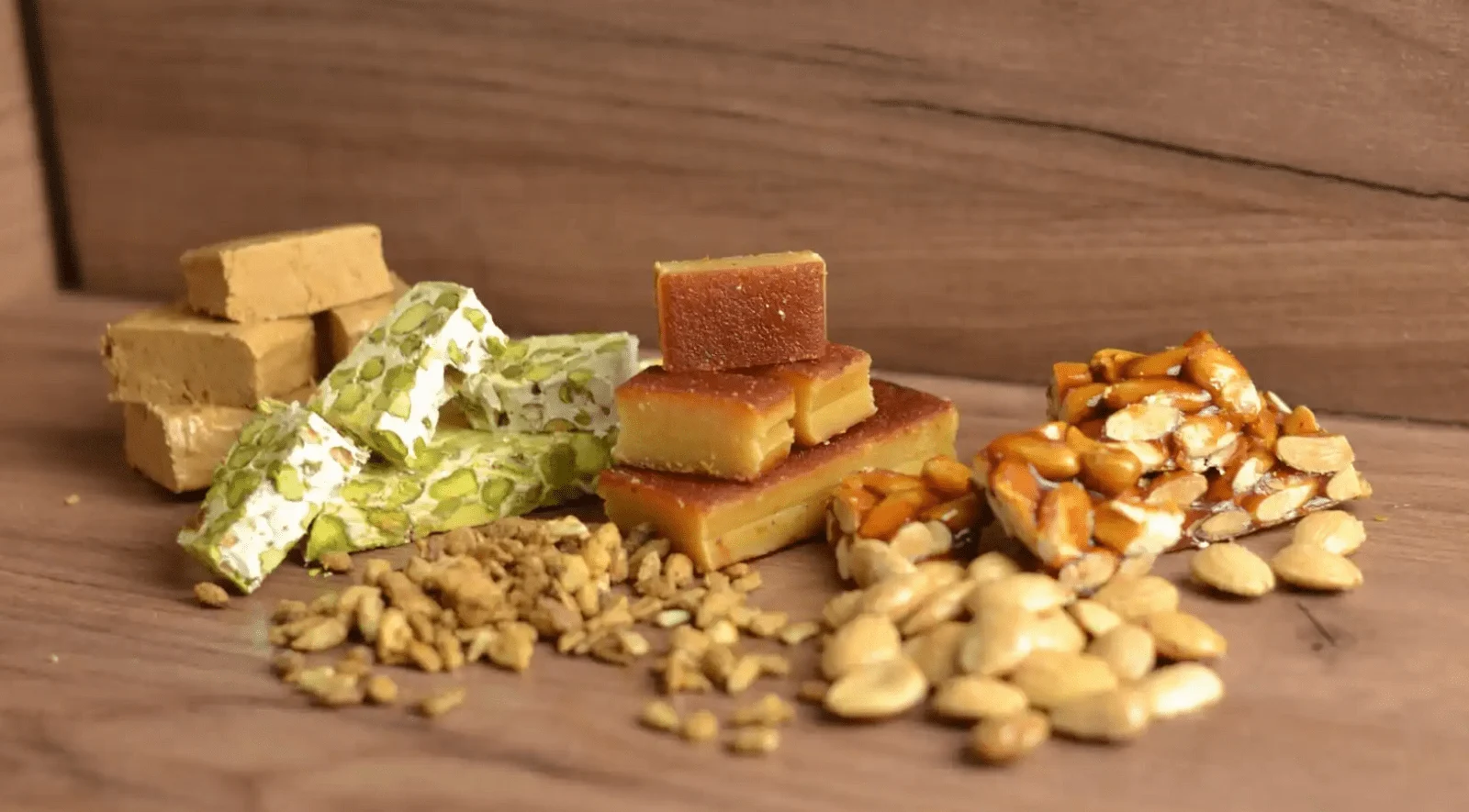 Turron wordt veel gegeten met kerst en oud en nieuw in Spanje